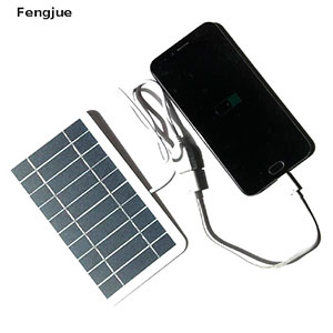 Fengjue 2W 5V 400mA Sistema Solar De Painel Para Carregador De Celular Saída USB BR