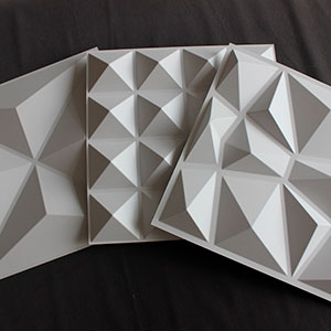 10 PLACAS 3D - 25 x 25 cm DECORATIVA PVC