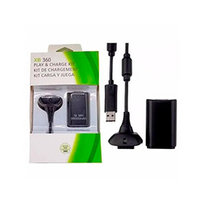 Kit Bateria +Carregador Controle Xbox 360 Manete SusStore