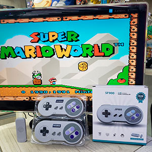 SF900 Retrô Console De Jogo HD Vídeo Game Stick Com 1500 Jogos Para SNES 16 Bit Controlador Sem Fio NES NWSS