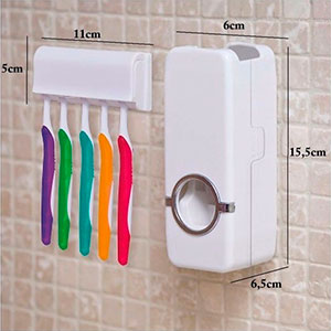 Suporte Para Escova Dispenser De Pasta De Dente Automático