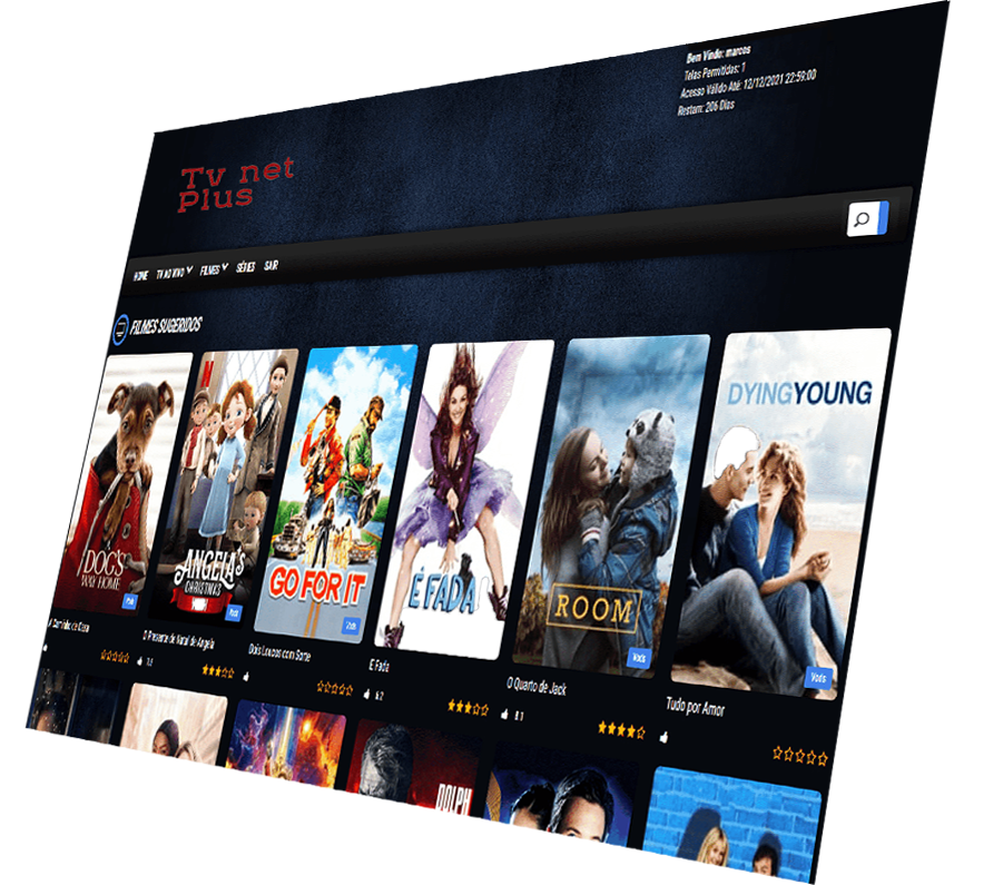 Aplicativo web na tv